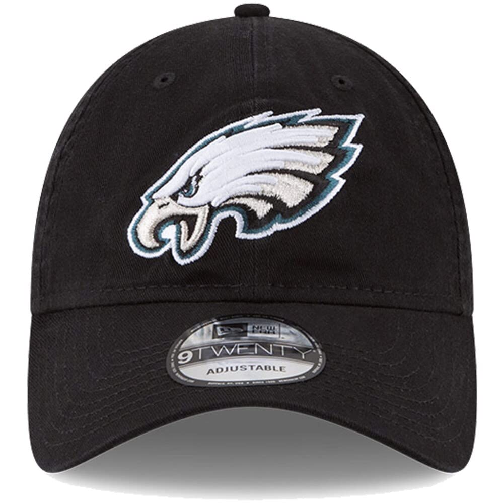 New Era NFL Core Classic 9TWENTY Adjustable Hat Cap One Size Fits All (Philadelphia Eagles Black)