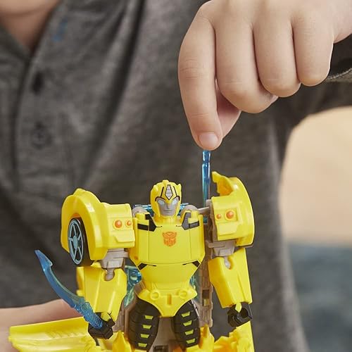Miniatura 5 de TRANSFORMERS Toys Cyberverse Ultra Class Bumblebee Figura de acción, combina con Energon Armour para encenderse, para niños de 6 años en adelante,