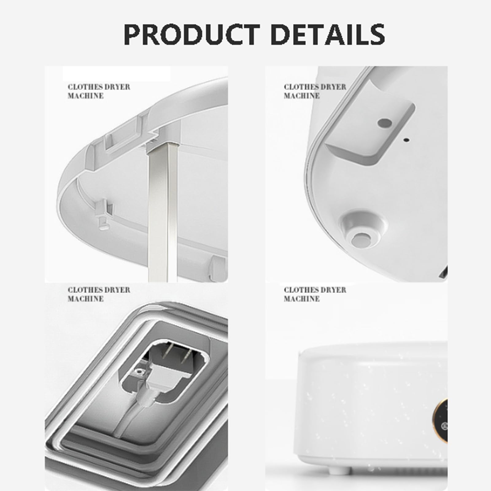 Máquina de planchado plegable de secado de 1000 W, plancha de vapor vertical inalámbrica para ropa, pantalla táctil, secadora de vapor para colgar ropa, elimina las arrugas rápidamente