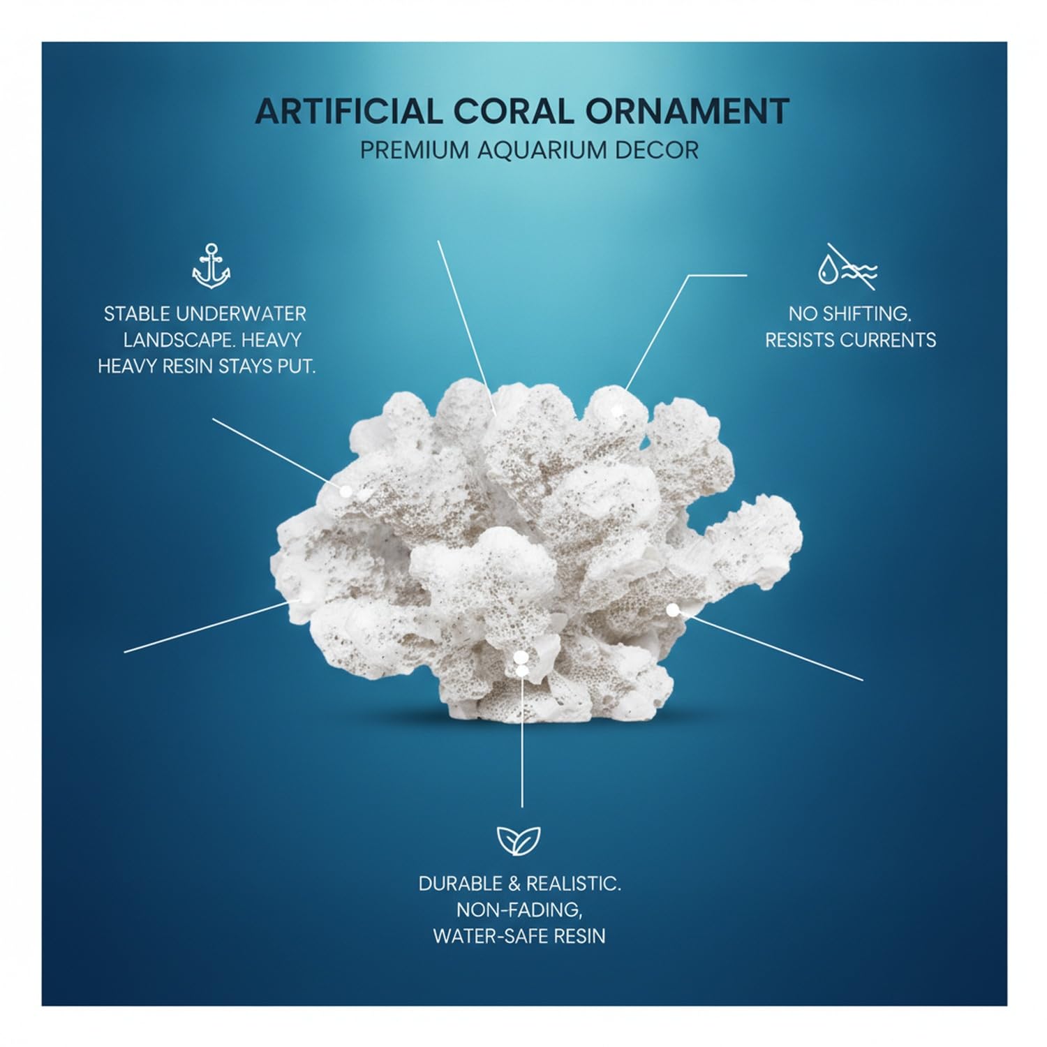 Adorno de Coral, 1 PC