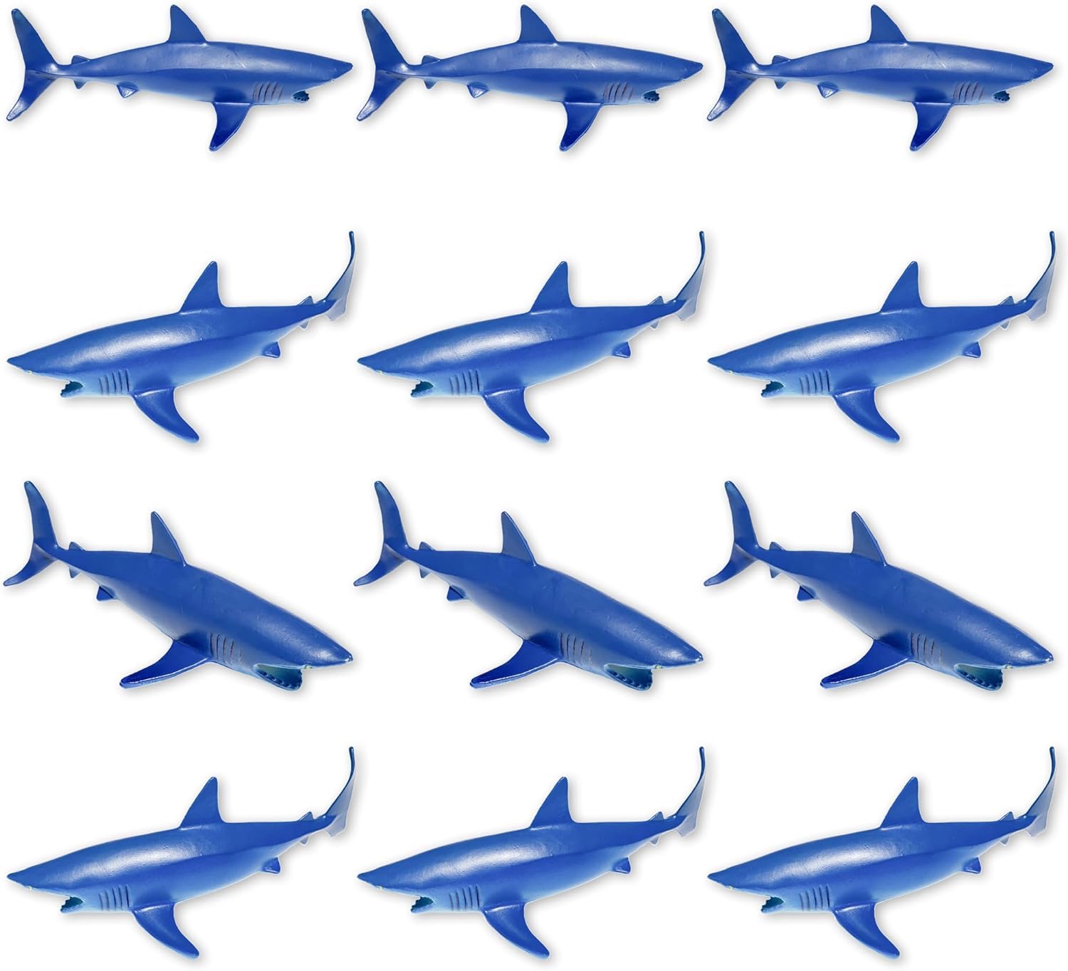 Akkeel Direct Plastic Sharks for Drinks - Great Shark Decor for