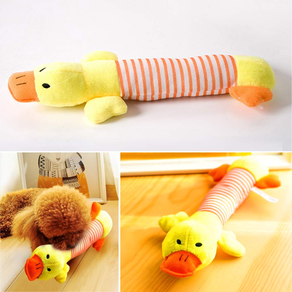 Cute Pet Dog Cat Plush Squeak Sound Dog Toys Funny Fleece Durability Chew Molar Toy Fit for All