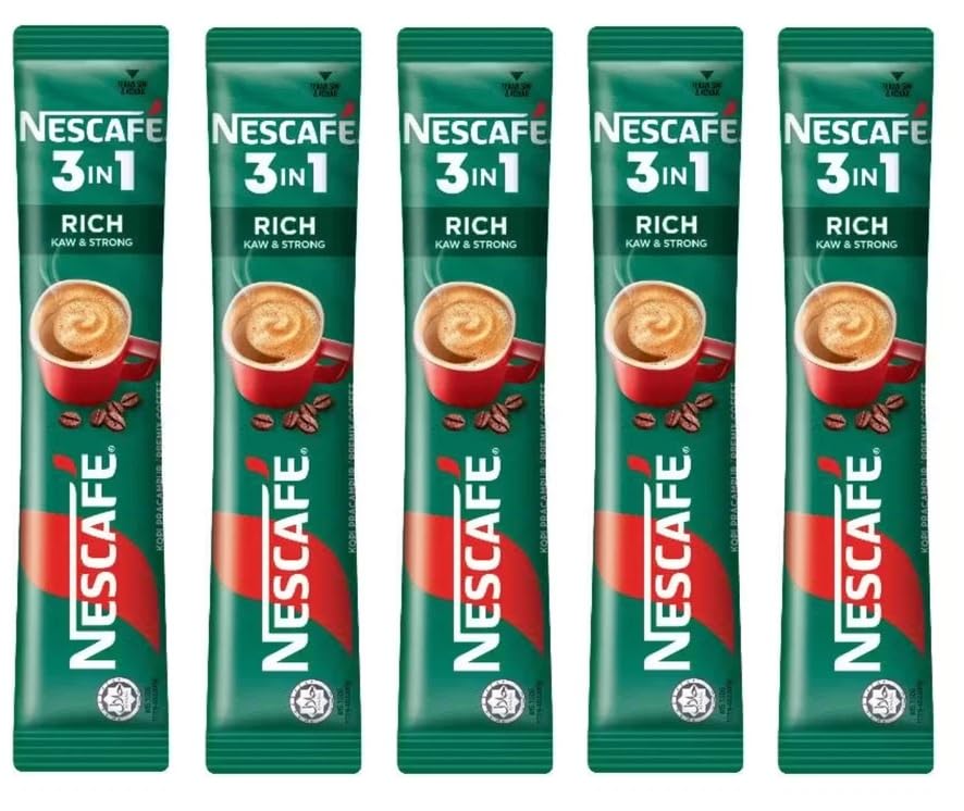 NESCAFE 3 in 1 Rich Raw & Strong Instant Coffee Mix Sachets, Each 18g X Pack of 50 (Product Of Malaysia)-picture-26