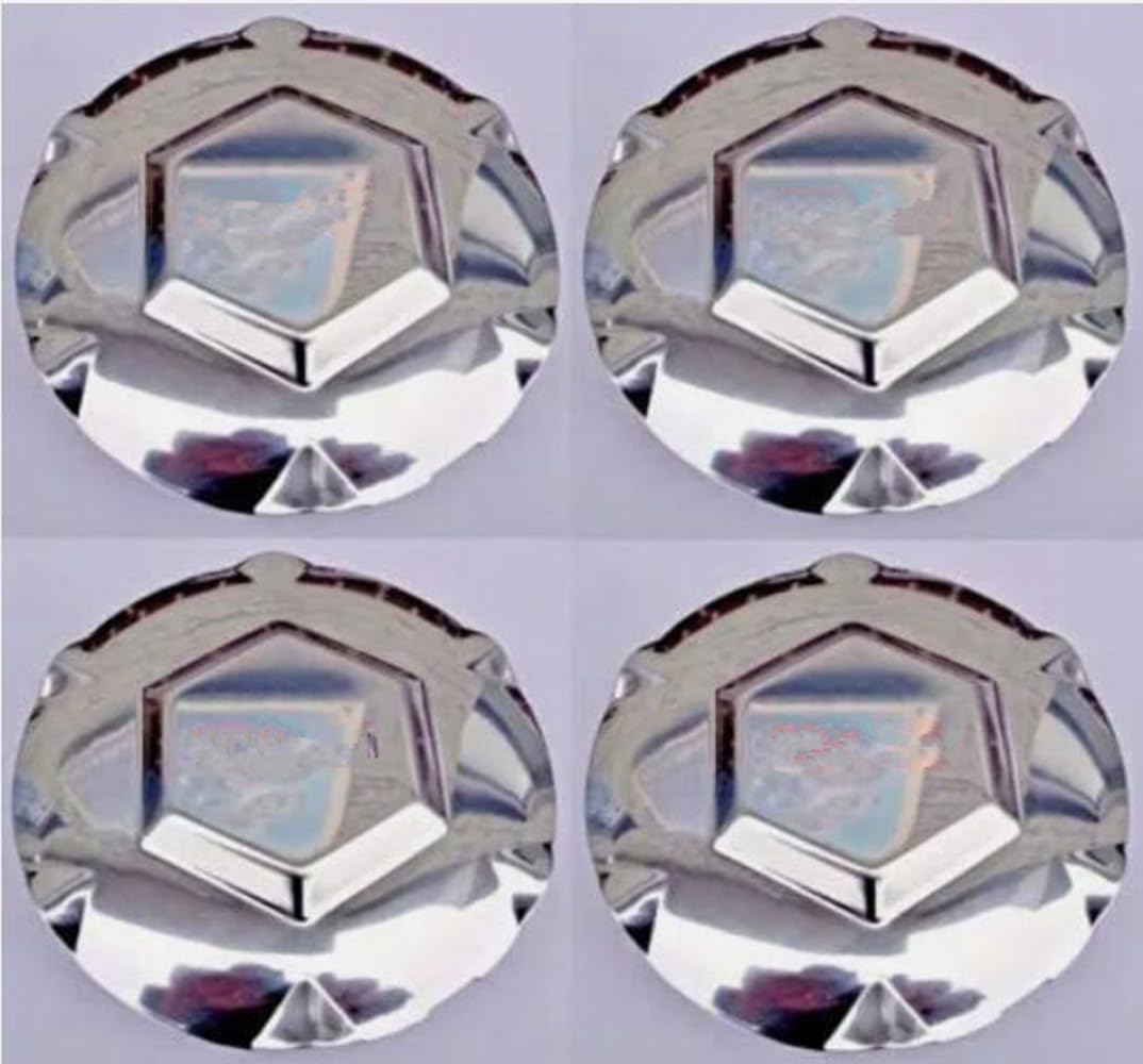 4pcs for 2002-2007 GMC Envoy XL XUV 17"" Wheel Center Caps Hub Covers Chrome #9593396, (4PCS Silver)