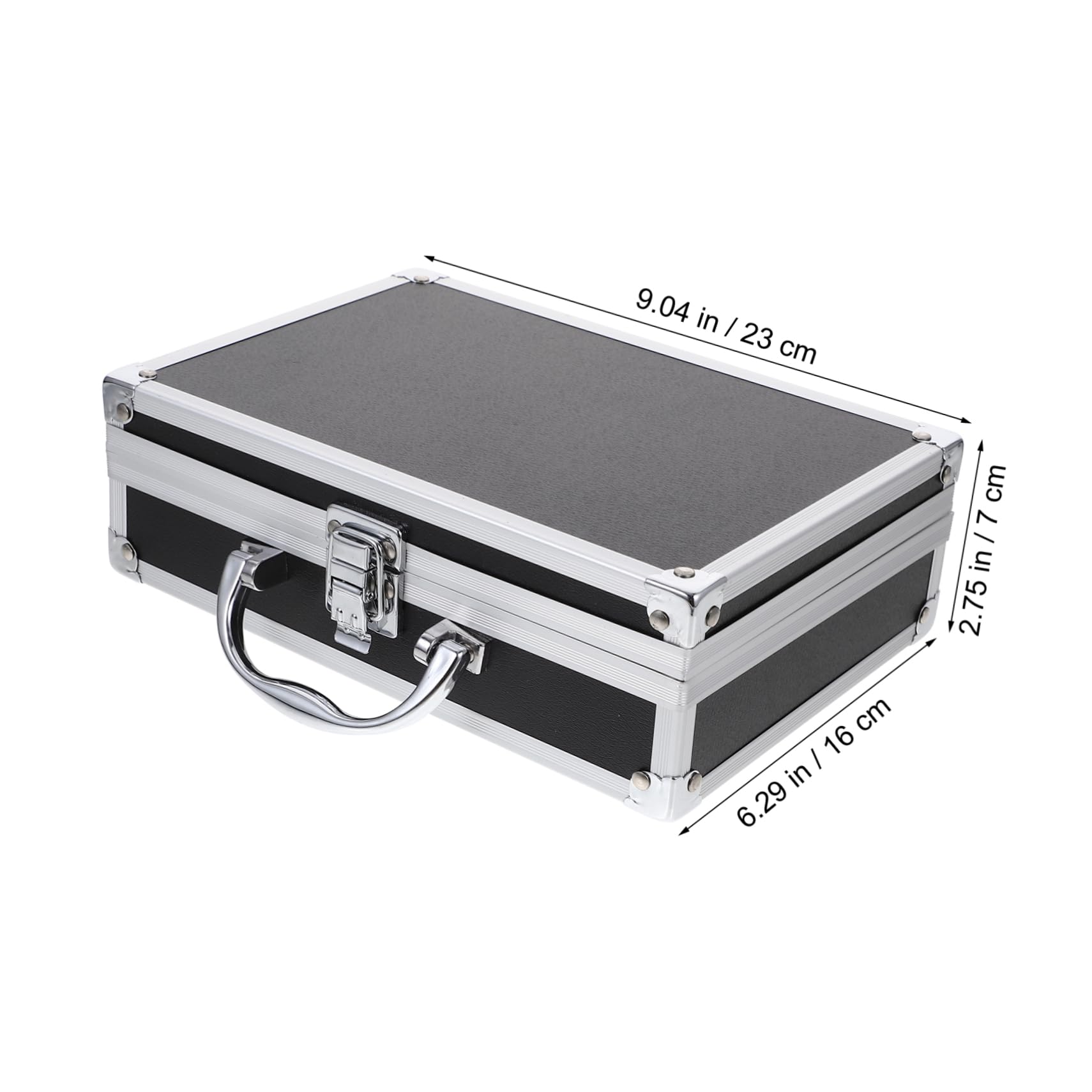 ibasenice Aluminum Case Handle Tool Storage Box for Men Briefcase Large Capacity