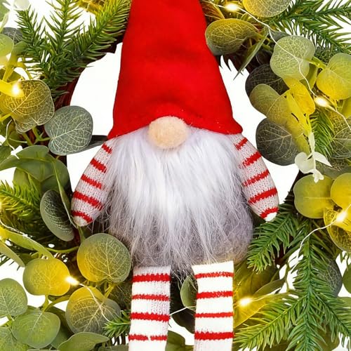 Couronne gnome de porte d'entrée style ferme pour embellir votre maison - 8