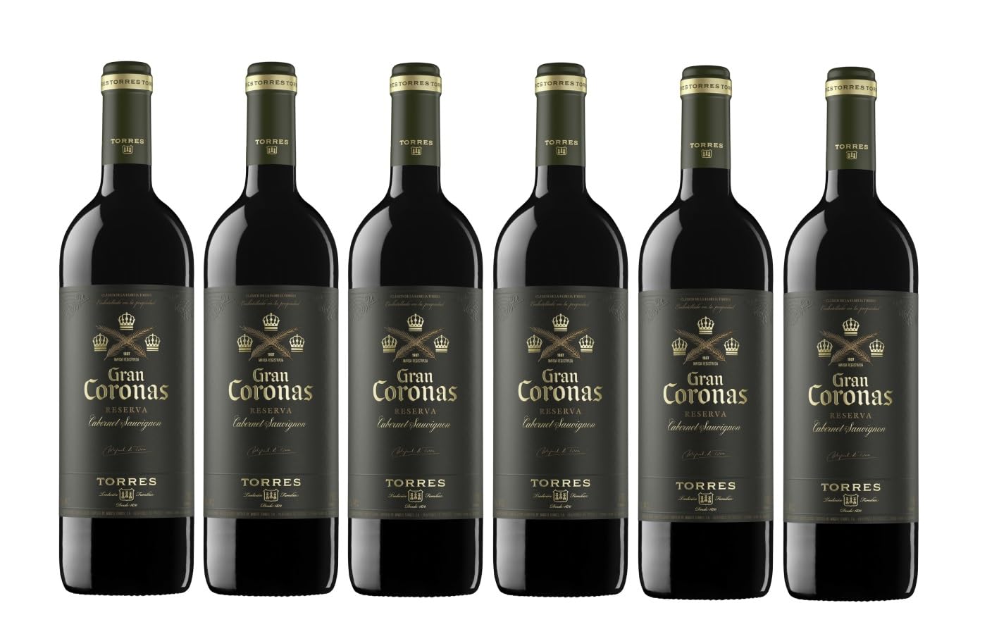 Torres Gran Coronas Cabernet Sauvignon Reserva Penedès Wine , 6 x 750ml
