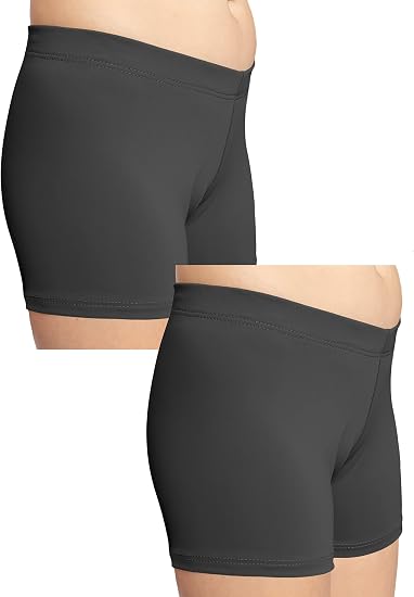 Stretch Booty Shorts Damen – Nylon/Spandex, Elastisch, Als Sport-Shorts Oder Unterwäsche, 2er-Pack