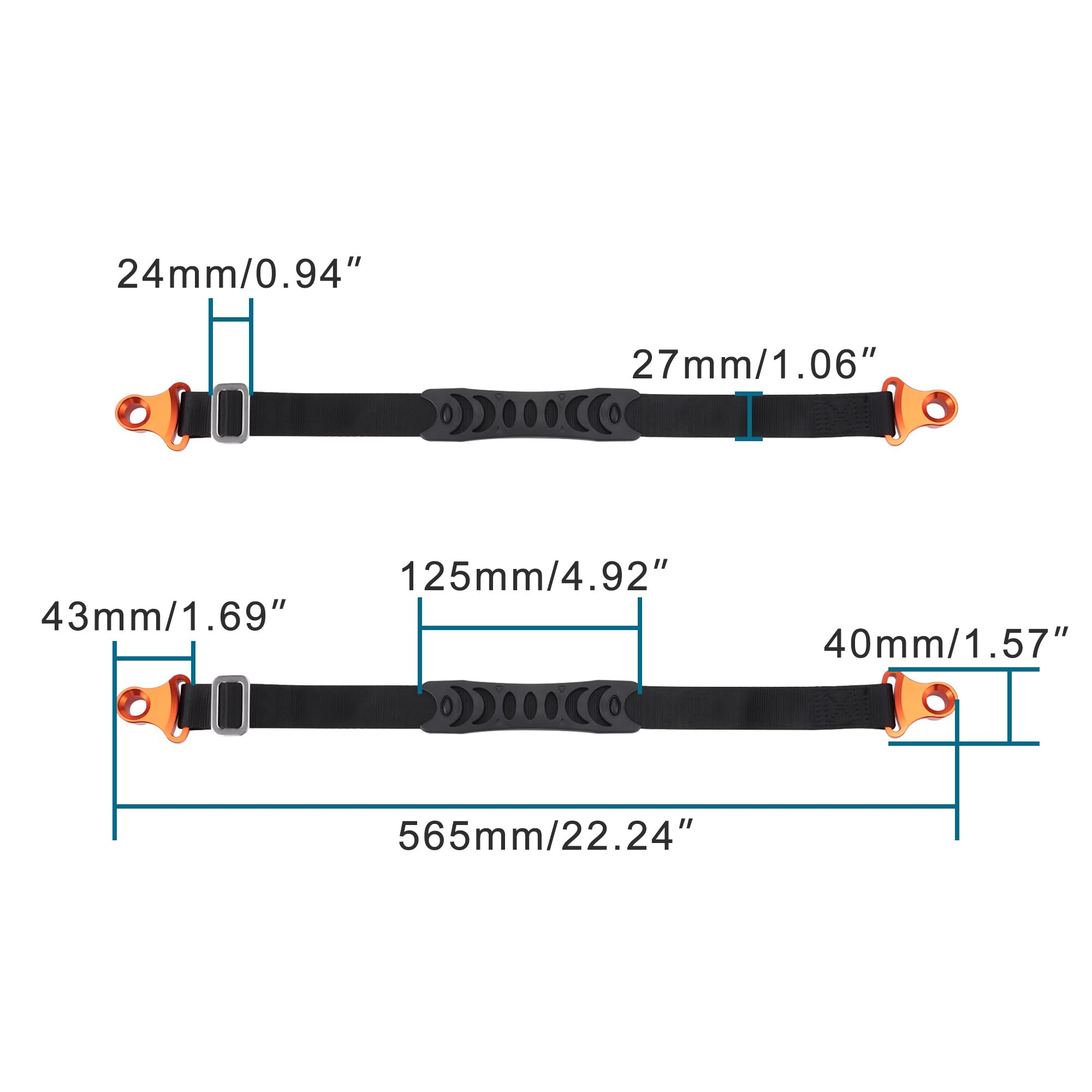 GOOFIT hinten justierbarer Tugger Strap Ersatz für Dirt Bike YZF250 YZ250F YZ450F WR250F 450F YZ125 250 YZ125X YZ250X YZ250FX YZ450FX YZ85 2002-2021, Orange