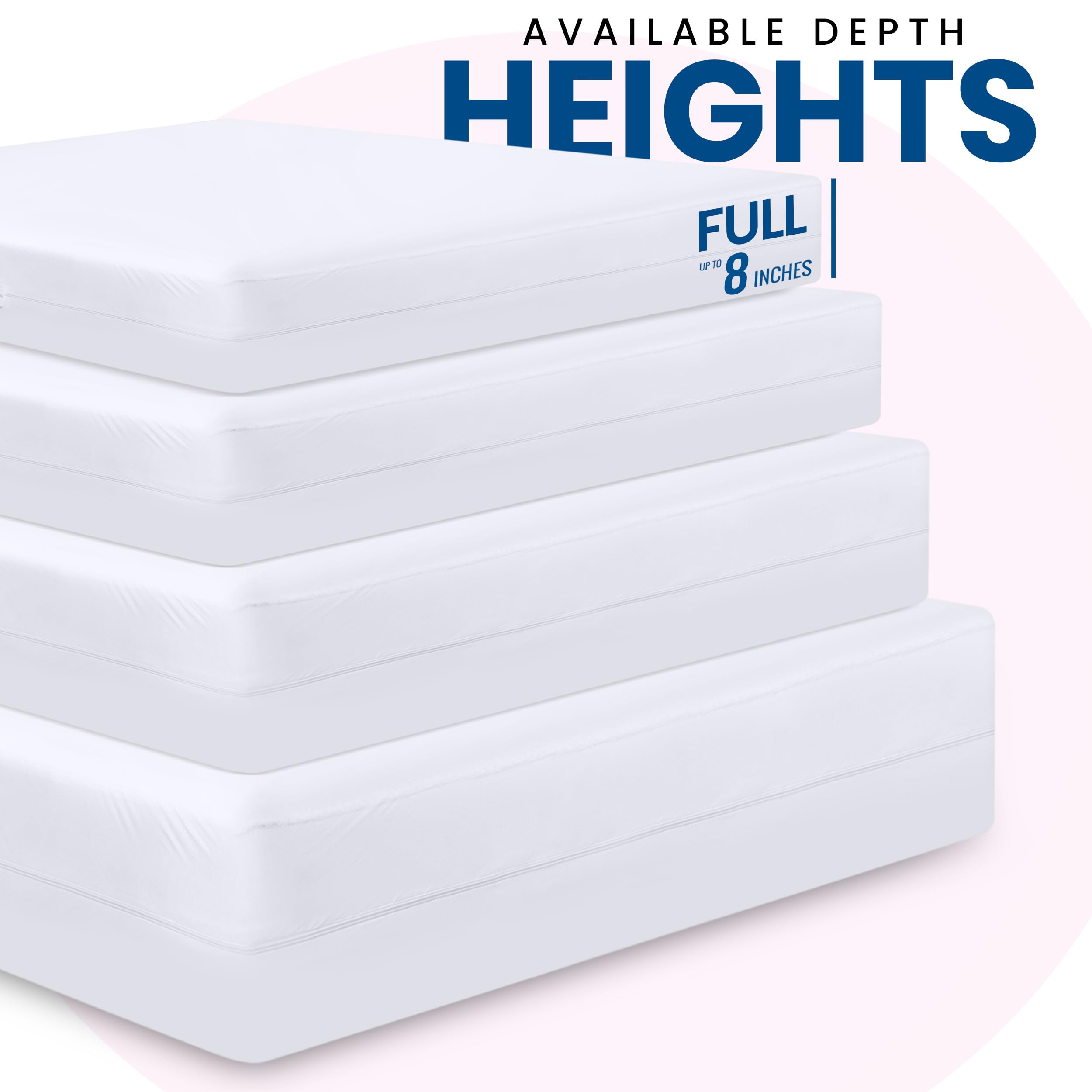Utopia Bedding Premium Zippered Mattress Encasement (Fits 8 Inches Mattress, Full) - Image 3