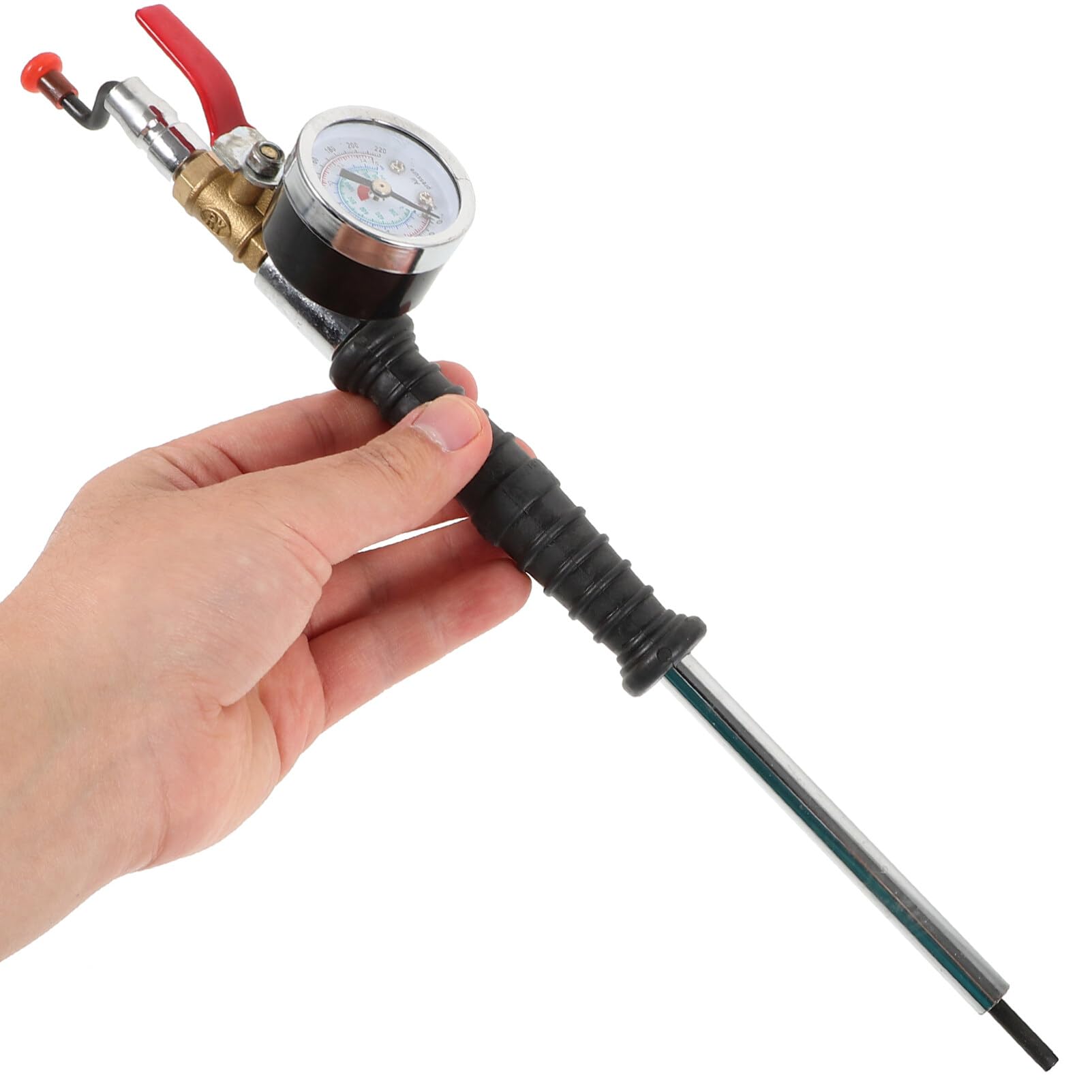 Happyyami Air Chuck Manometro Pressione Gomme per Auto Portatile