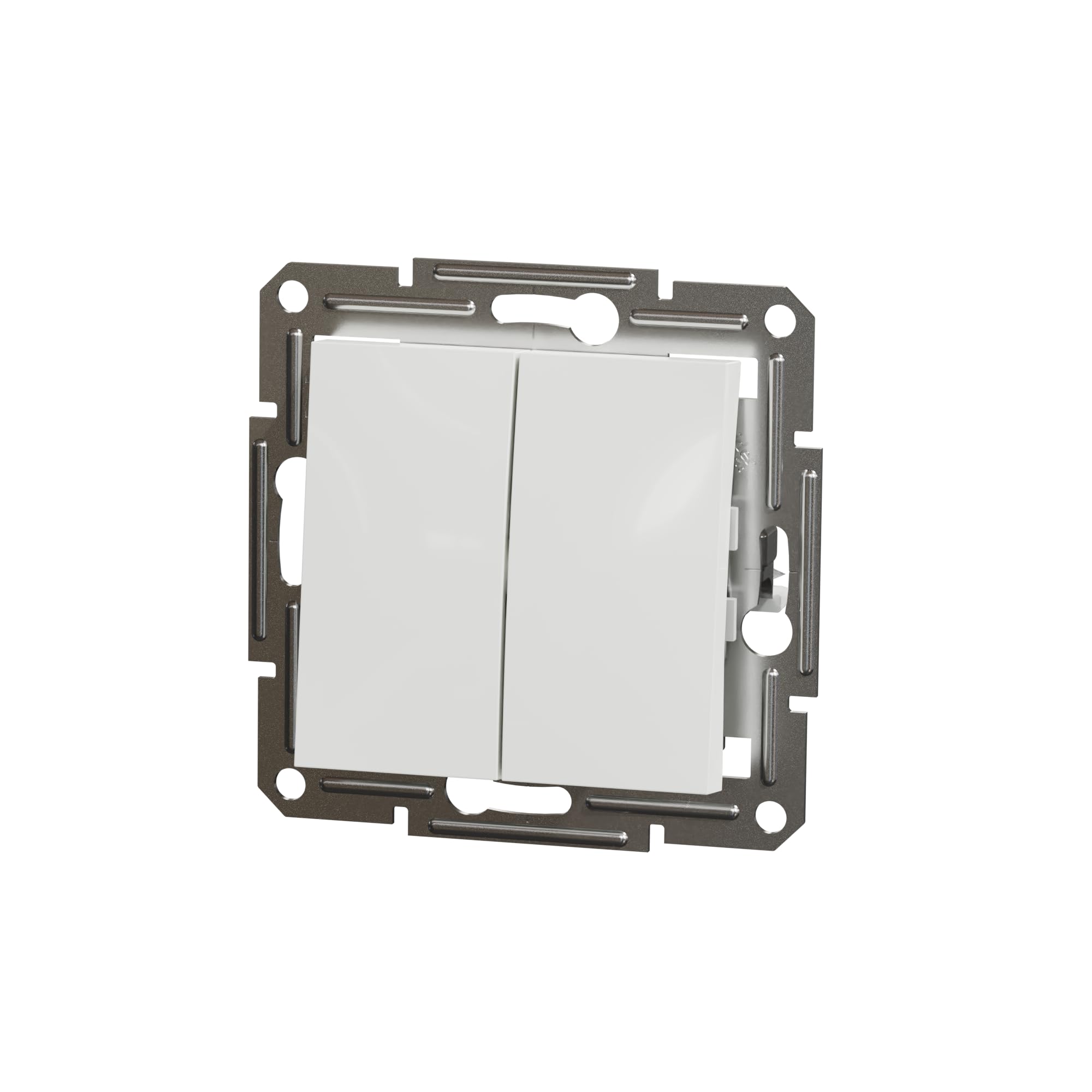 Schneider Electric Asfora EPH0370121D podwójny przełącznik podtynkowy 10 AX - 250 V, zaciski wtykowe, biały
