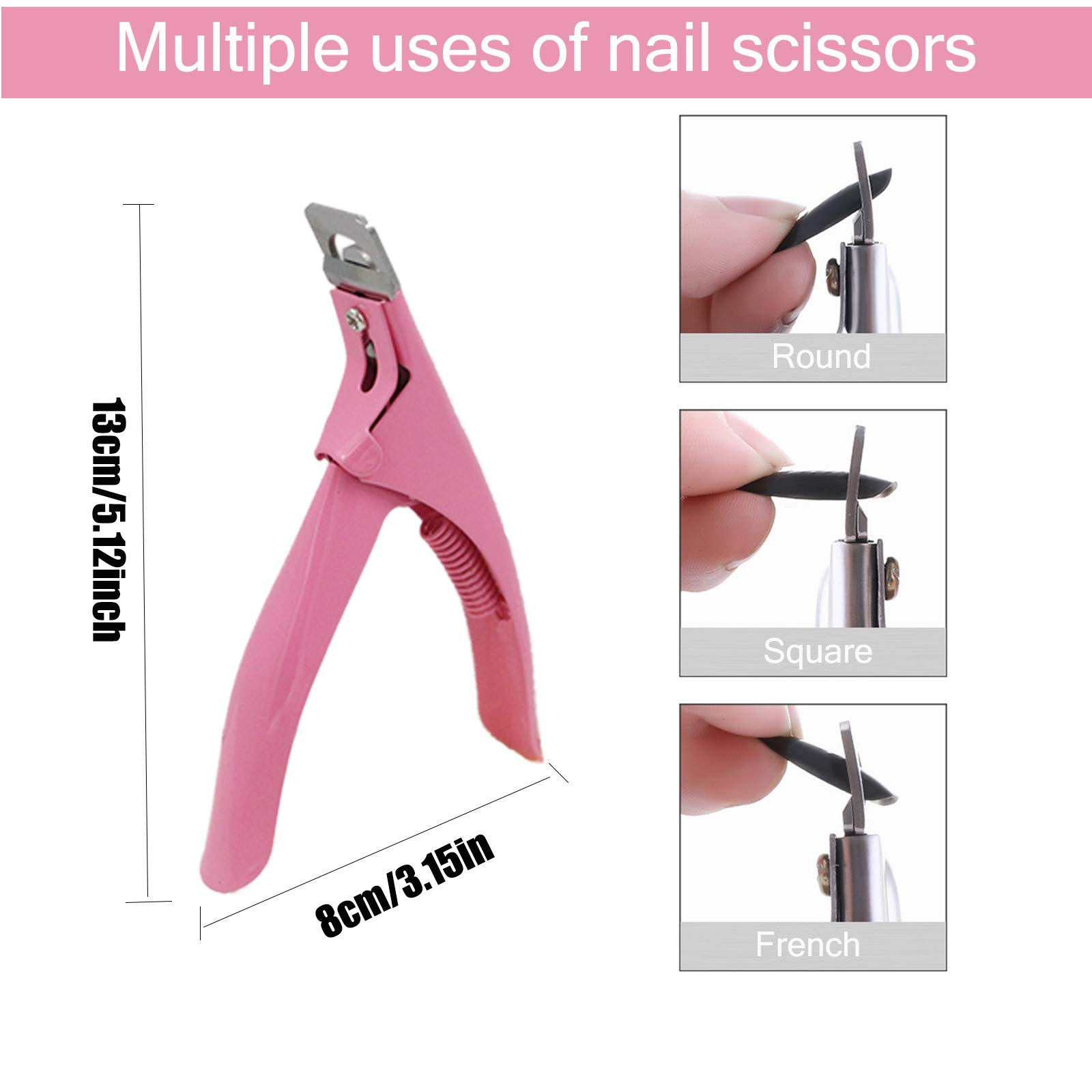 Silicona Mano de Práctica de Uñas, Modelo de Práctica de Mujer Mano Artificial Flexible y Suave Uñas Arte Modelo Hembra Silicona Maniquí Manos con 200 piezas Puntas de Uñas