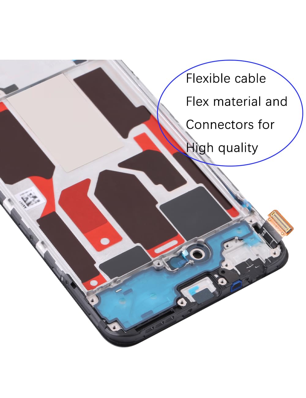 Display di ricambio per display LCD Oppo Find X3 Lite 5G TFT, CPH2145 Display Touch Digitizer Assembly Kit parti di riparazione (nero con cornice, senza impronte digitali)