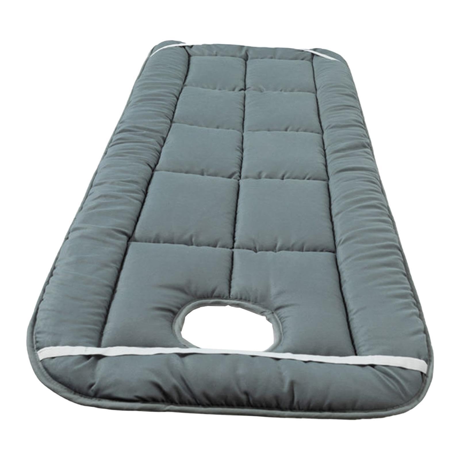 Materasso per lettino da massaggio 75x180 cm, spesso, con fori, elastici trapuntati, trapuntato in rilievo 3D, offre una sensazione di benessere inaspettata. Copritesta