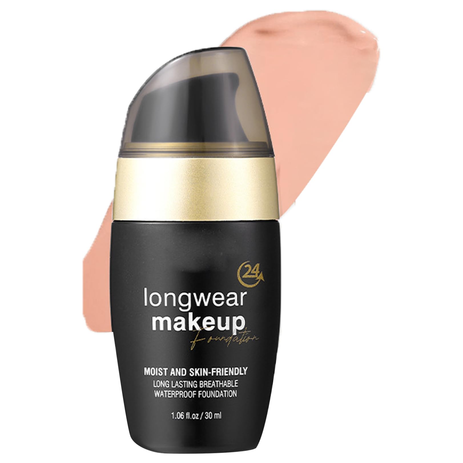 JEATHA Oil Free Liquid Foundation 30ml Full Coverage Matte Finish Long Wearing Sweat Proof Non Greasy Formula Type