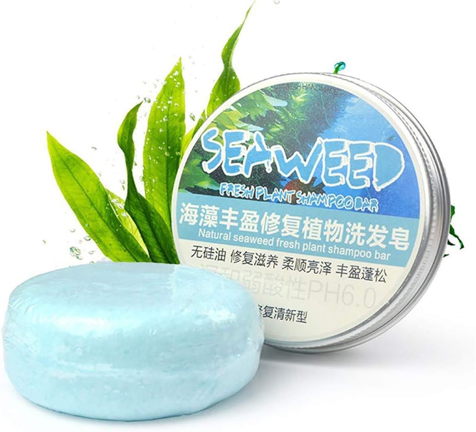 Seaweed Shampoo Bar OYOTRIC Shampoo and Conditioner, Plant essential oil 100% Natural Handmade Organic seaweed Soap Bar