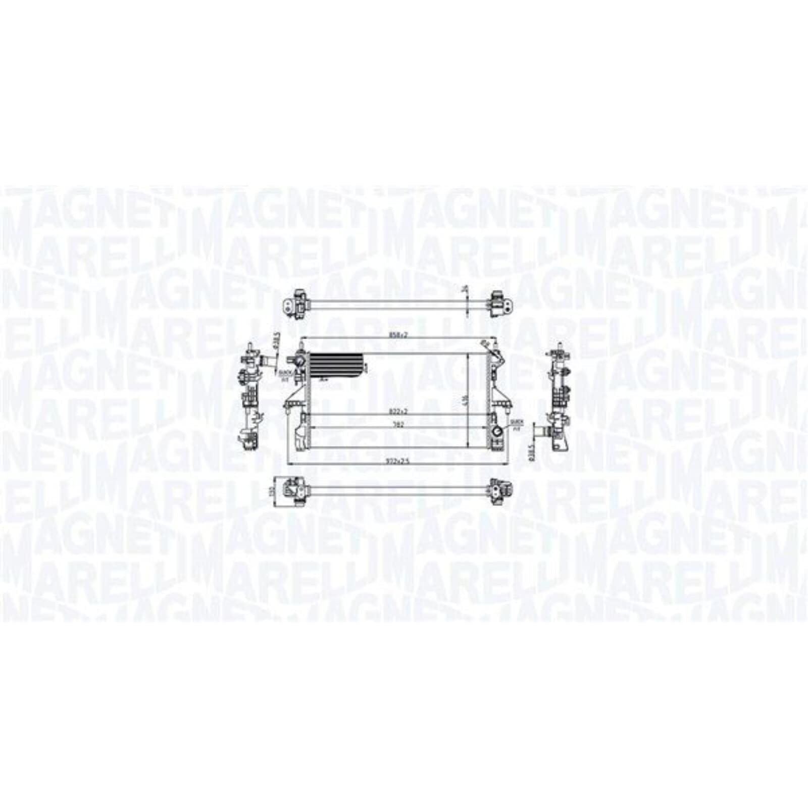 Chłodnica Wody MAGNETI MARELLI 350213216700