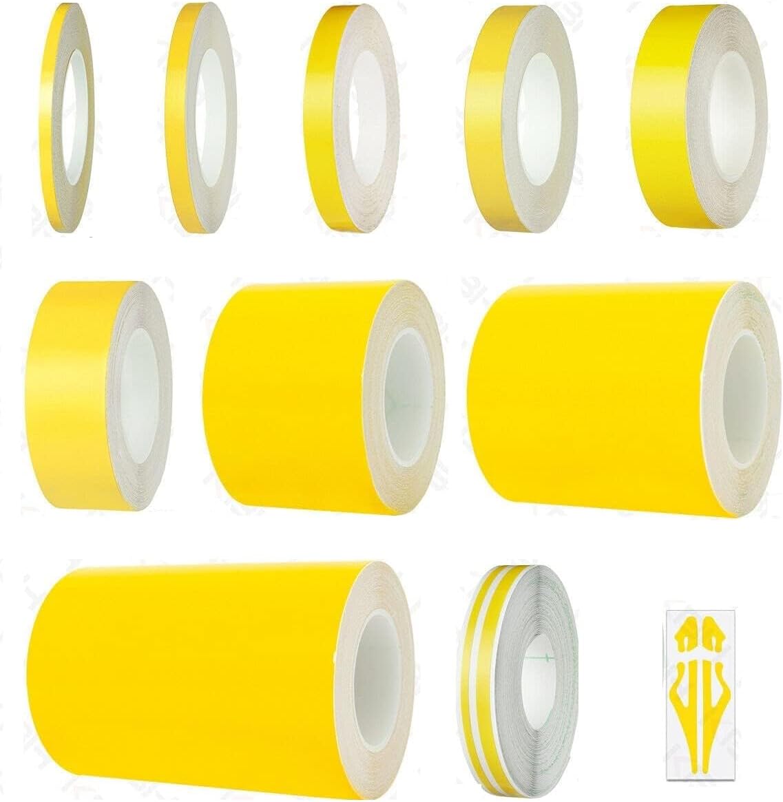 A&Z New Roll Vinyl Pinstriping Pin Stripe DIY Self Adhesive Line Car Tape Decal Stickers 32 Ft Yellow