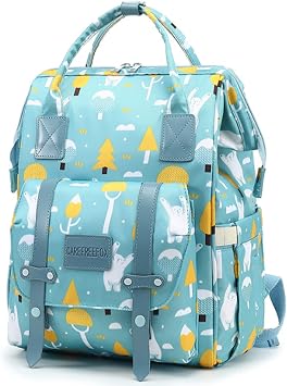 Large Capacity Baby Diaper Bag Backpack Waterproof Travel Nappy Diaper Bags Cute for Girls Boys Swing Bear