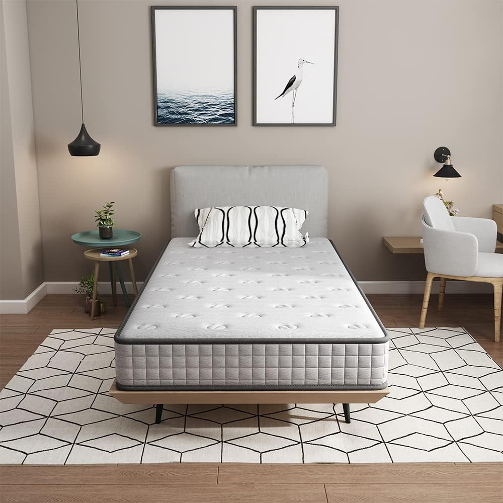 DEWINNER Matelas 90x190,Mousse A Mémoire 22 cm,Parfait Soutien Haute Resilience Ultra Respirante,réversible à Deux Faces entièrement utilisables
