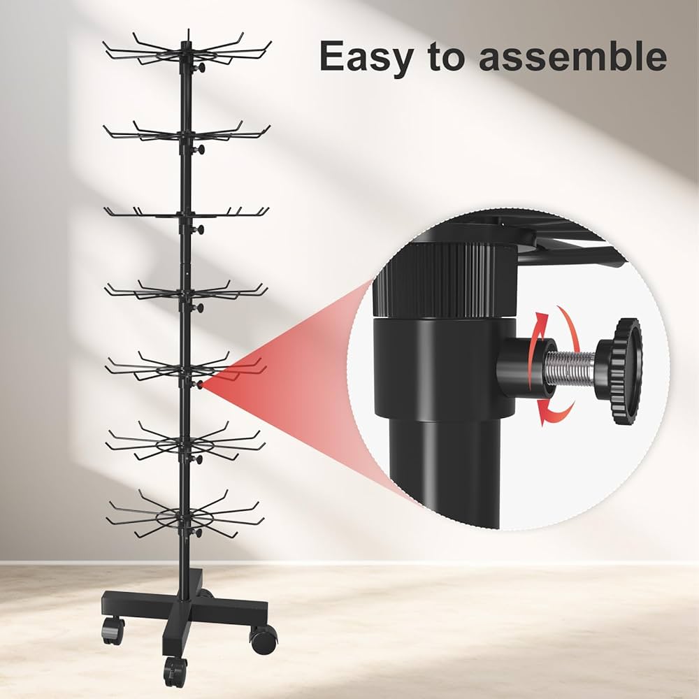 ヴィンテージ ディスプレイスタンド USA Silver Curved Metal Frame Pedestal Floor Stand 8.5