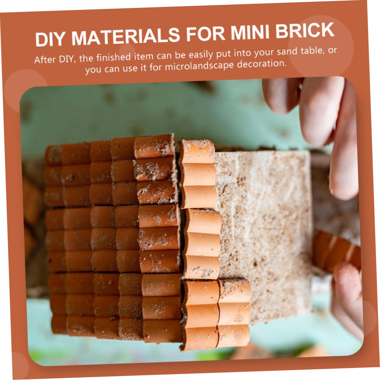 Kit Stampi in Silicone per Mattoncini Miniatura per Costruzioni Diy, Portatile e Conveniente, per Decorazioni Microlandscape e Attività Creative per Ragazzo Ragazza