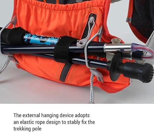 Miniatura 4 de Lixada Mochila de hidratación para correr, paquete de hidratación de 5 L, mochila de agua reflectante ligera con vejiga de agua de 1.5 L y 2