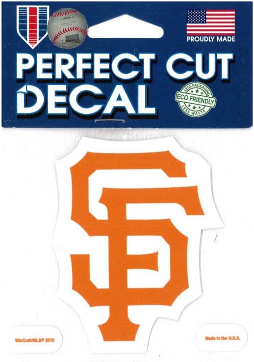 MLB San Francisco Giants 93903010 Perfect Cut Color Decal, 4" x 4"