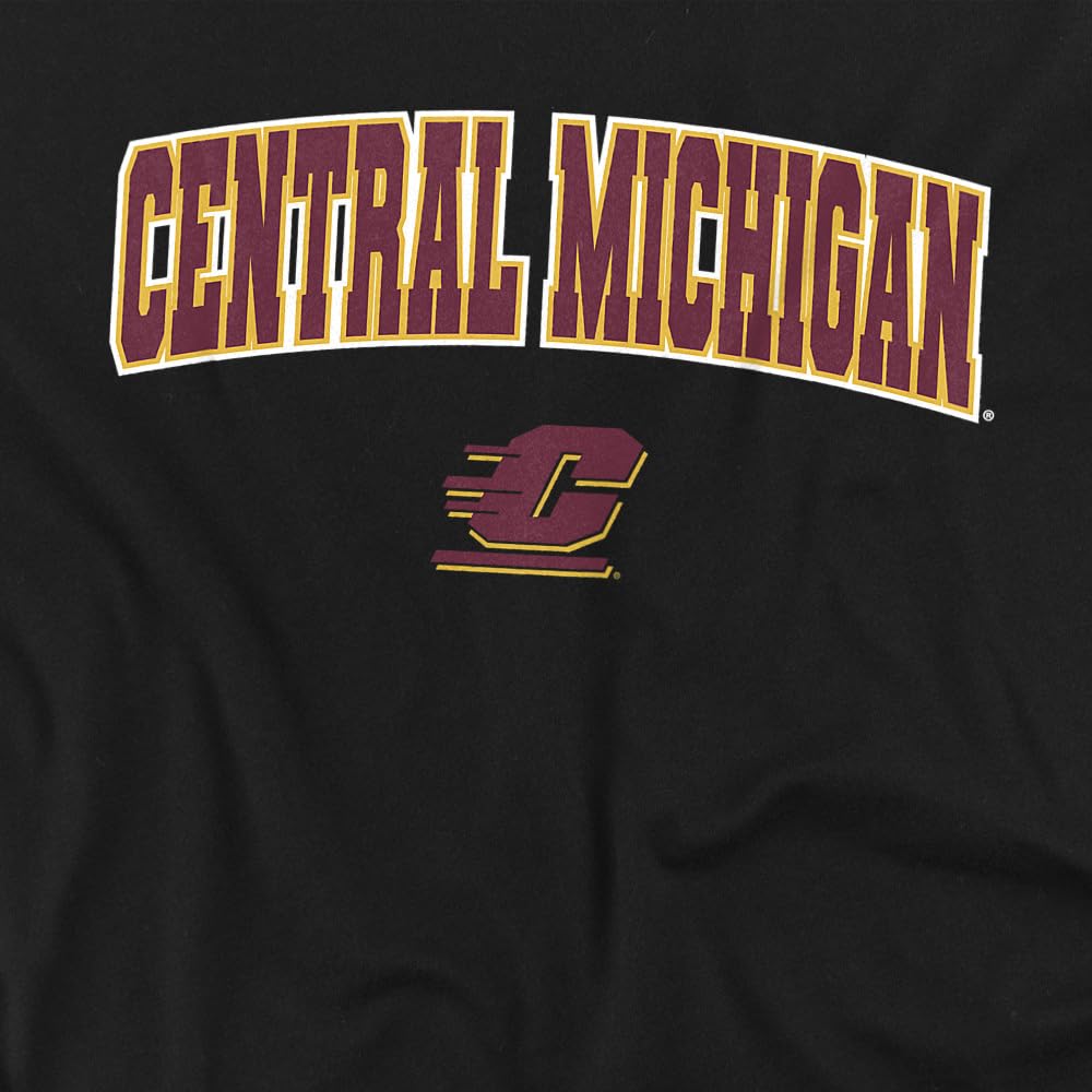 LOGOVISION Central Michigan University Arch Logo Black Kids T Shirt (2) for Toddler Boys and Girls, Black