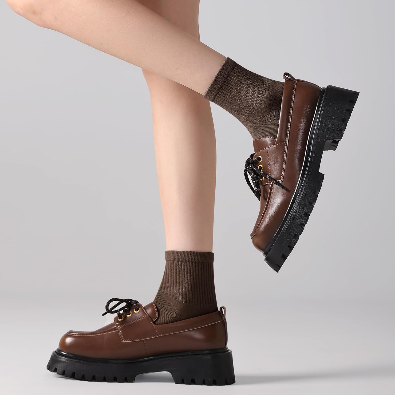 DIBAOLONG Womens Mini Crew Socks Casual Cute Soft Ankle Socks 6 Pairs, Size 5-10 - Image 6