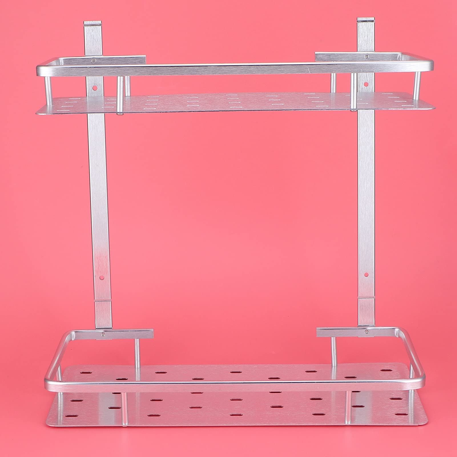 Estante de baño Estantes de baño, Estante de baño de Aluminio de 2 Niveles, estantes flotantes montados en la Pared, Estante de Ducha, Cesta de Almacenamiento de Cocina para El hogar