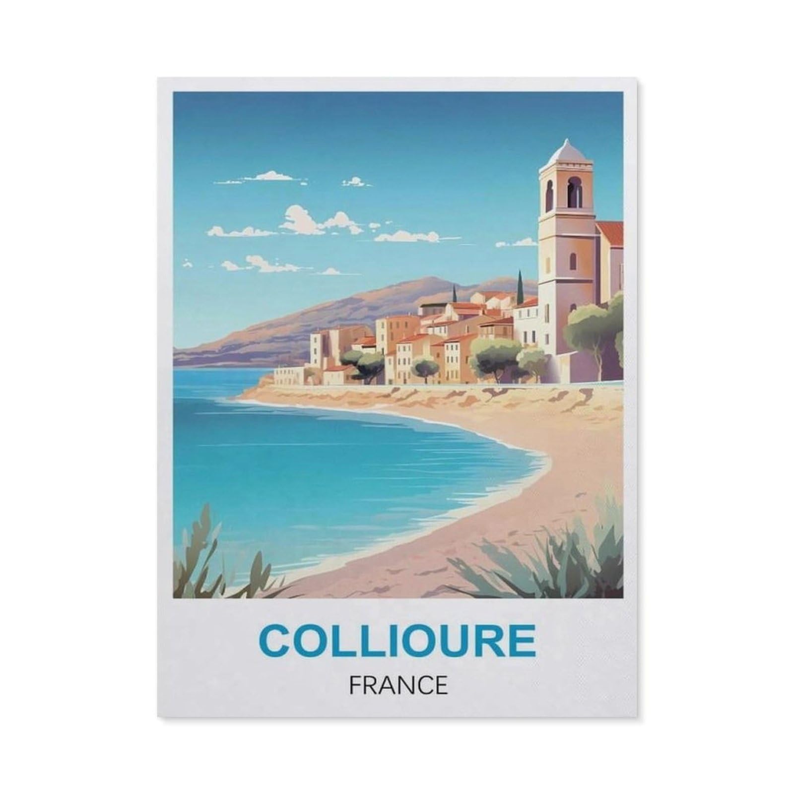 YYHMKBYY,Jigsaw Puzzle 1000 Pieces for Adults,Collioure France,Large Puzzle Game Artwork for Adults Teens(75x50cm)-Q61 — image 1