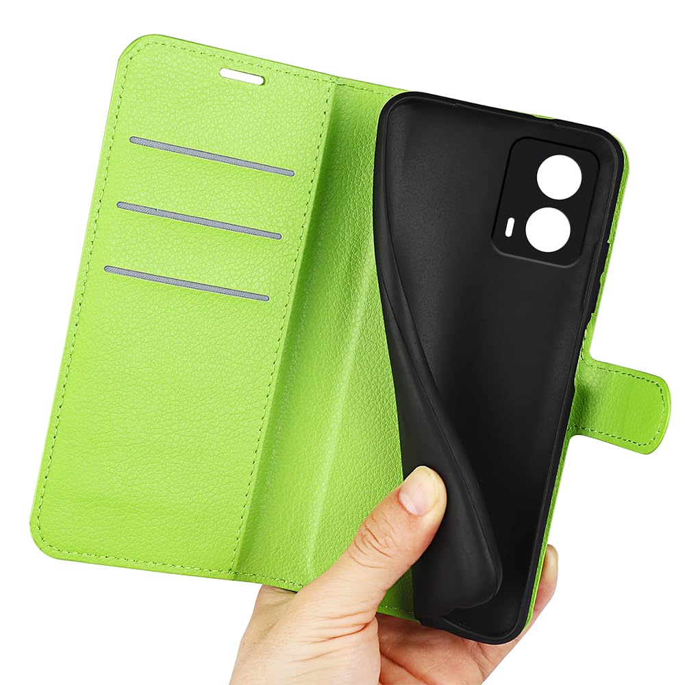 Fertuo Leder Flip Case Für Motorola Moto G24/G04/E14 – Handyhülle Mit Standfunktion & Kartenfach | PU-Leder & TPU