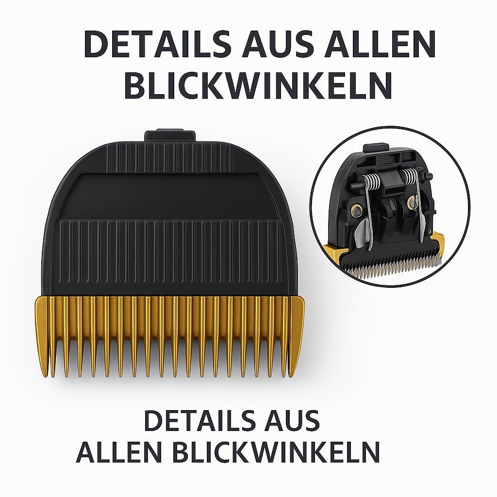 Ersatz Schneidekopf Kompatibel mit WER9902 ER-GP80, ER1611, ER1512, ER1511, ER1510 Haarschneider – Präzise Ersatzklingen aus Keramik & Edelstahl