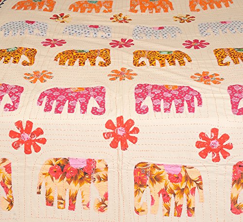 Colcha de Jodhpur de algodón puro transpirable que soluciona el calor nocturno 3