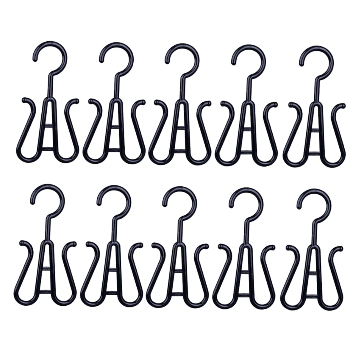 VANZACK Hanging Shoe Organizer Sturdy Plastic Shoes Hanger Boot Hangers for Closet 10 Pcs