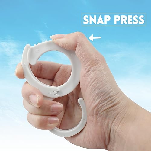 Miniatura 5 de 6 ganchos colgantes blancos multiusos ganchos S para el hogar, armario, oficina, exposición