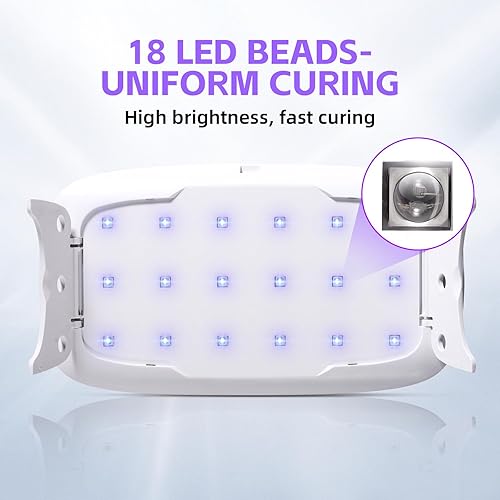 Miniatura 3 de LET'S RESIN Luz UV mejorada para resina, luz de resina UV portátil de gran tamaño, curado rápido y lámpara UV portátil, suministros de fabricación