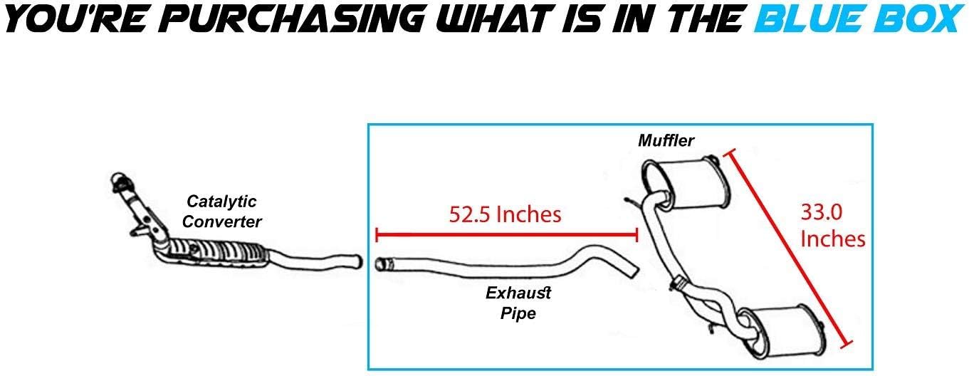 Northeastern Exhaust System Kit Fits 1999-2000 Volvo S70 2.4L Turbo AWD
