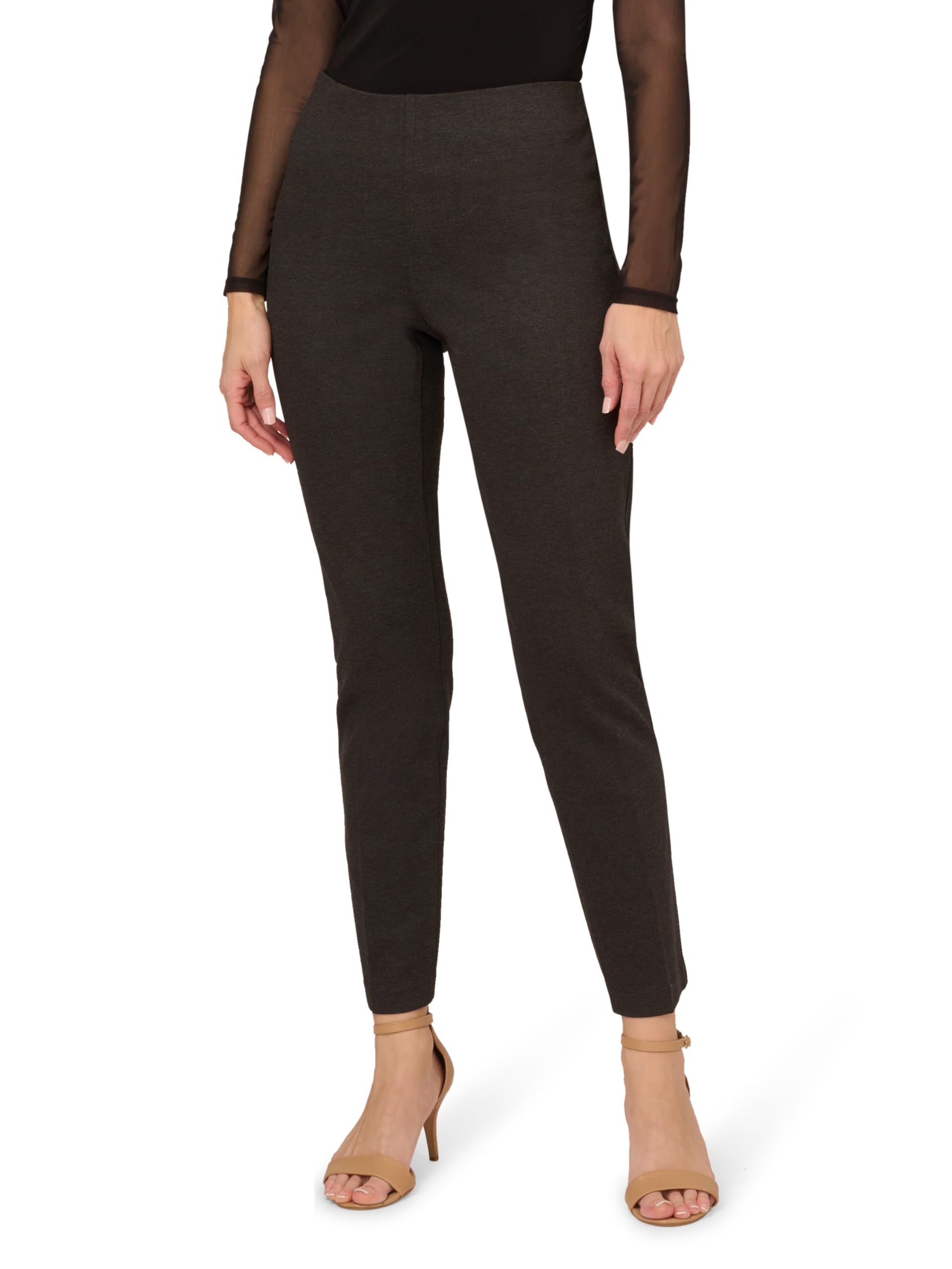 Adrianna Papell Womens Ponte Pull-on Pant