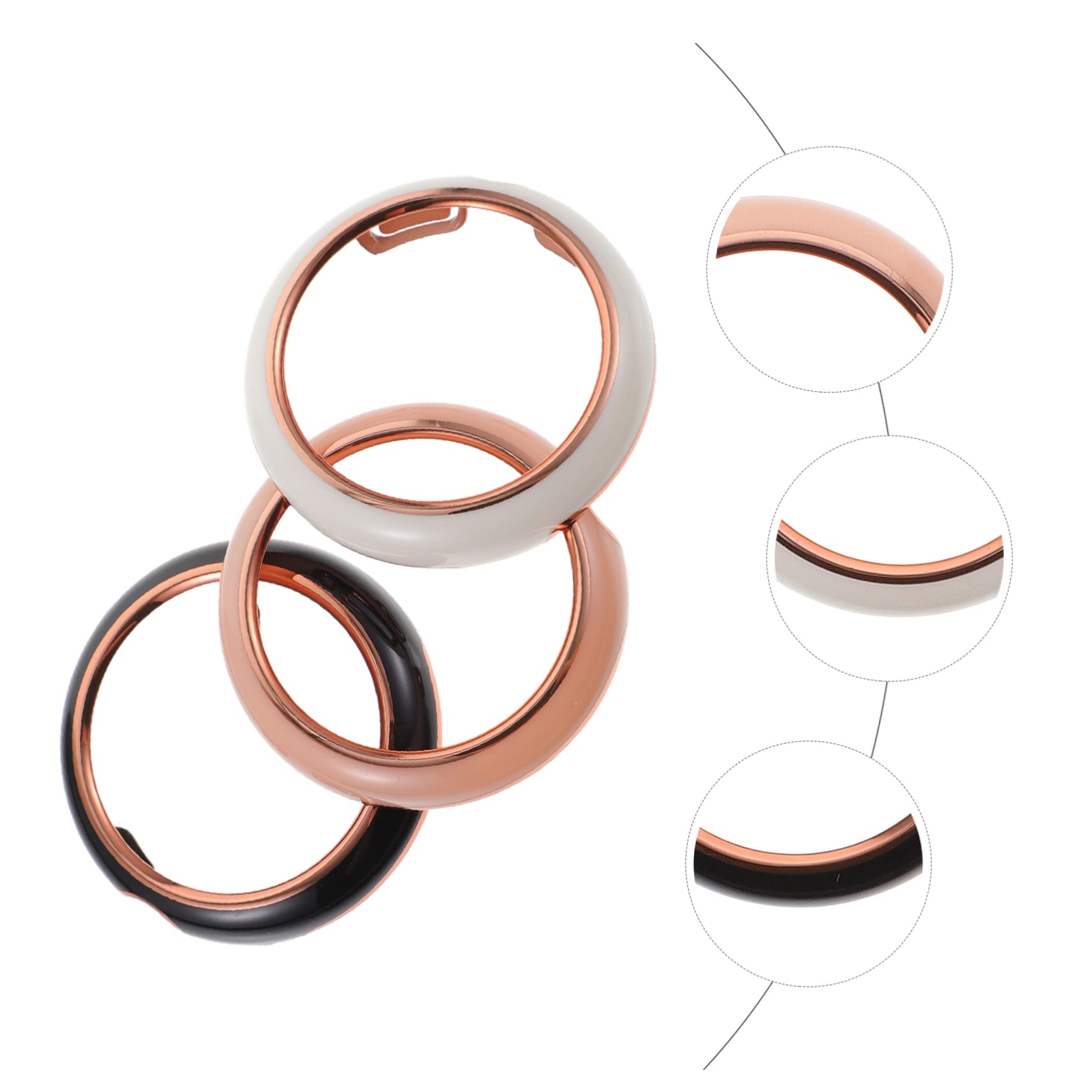 OSALADI 15pièces Coque De Pour Montre De Noir Rose Blanc Étui Aux Chocs Et Anti-rayures Pour Montre Connectée