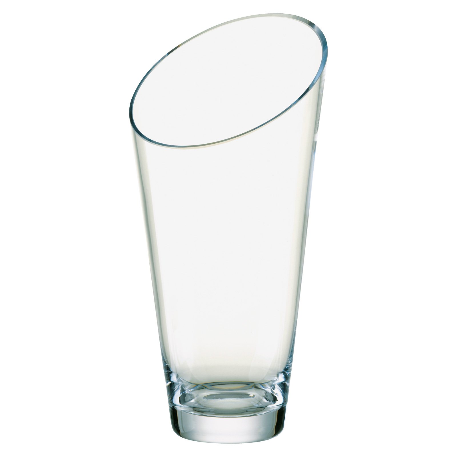 Dornberger Transparent - Bias Cut Glass Vase For Flowers - Small Flower Vase - 22Cm (8.8'') Tall - Vases & Bowls Range - Clear Glass Vase - Handcrafted And Mouth Blown - Elegant Vase For Flowers