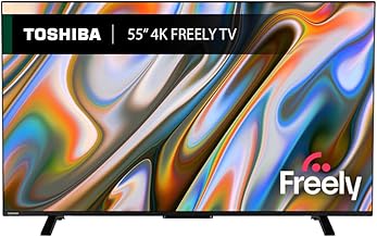 Toshiba 55'UV2F53DB 4K Smart VIDAA TV, Ultra HD, HDR10, Freely, Disney+, Prime Video, Netflix, Dolby Atmos, Dolby Vision, Sound by Onkyo, Works with Alexa, Works with Google Assistant, VIDAA Voice