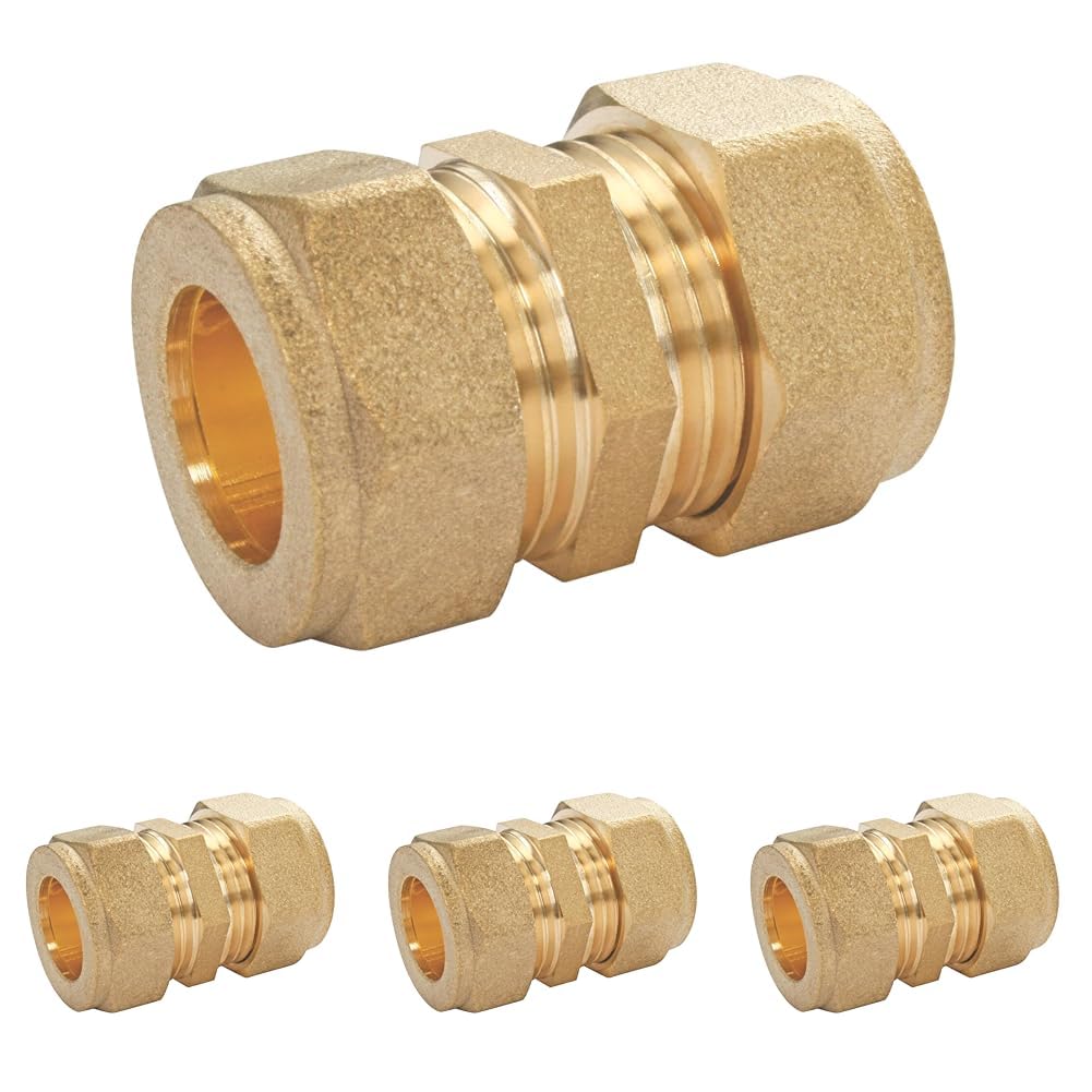 Manchon laiton compression Ø18 raccord plomberie tube cuivre
