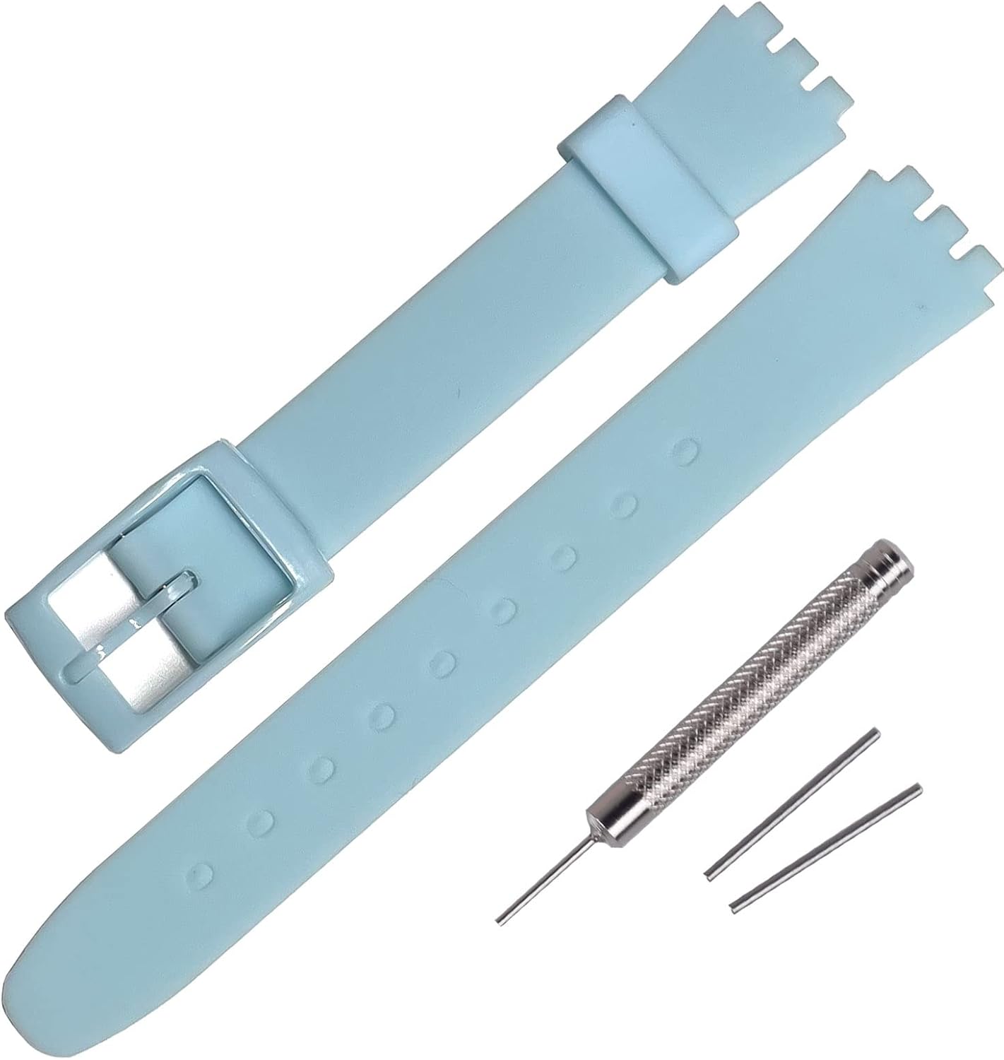Rihahisy 12mm Silicone Rubber Watch Strap/Watch Band Replacement for Swatch
