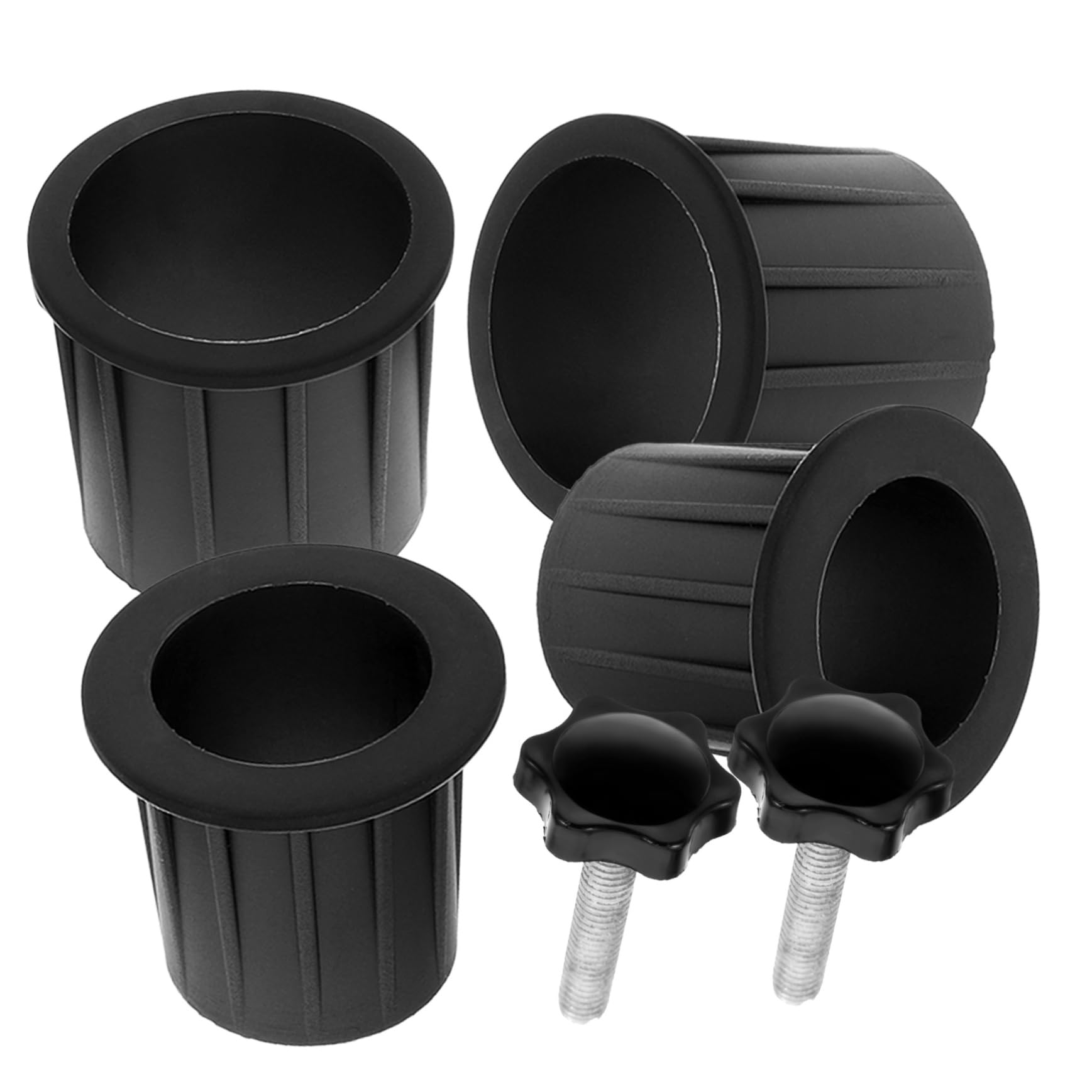 TOYANDONA 3 Juegos Accesorios para Base De Paraguas Patio Enchufar Reemplazo Ancla De Sombrilla De Playa Pararse Ancla del Paraguas Exterior Agujero El Plastico Negro
