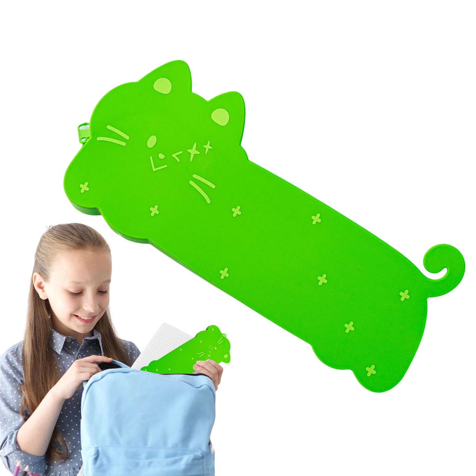 Astuccio Portamatite a Forma di Gatto Borsa Per La Conservazione Degli