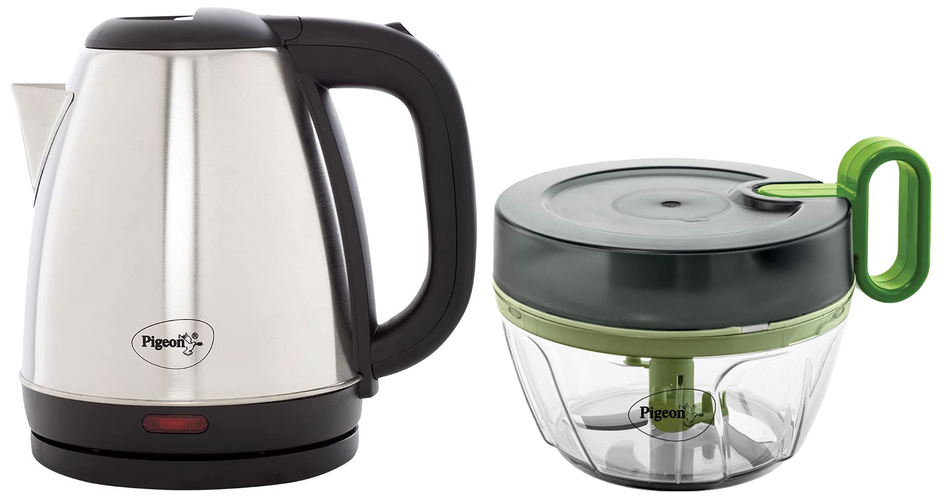 Pigeon by Stovekraft Amaze Plus Electric Kettle 1.5 L, 1500 Watt, Stainless Steel Body & Mini Handy Pro and Compact Chopper with 3 Blades 14515 (400 ml, Grey)-image-22