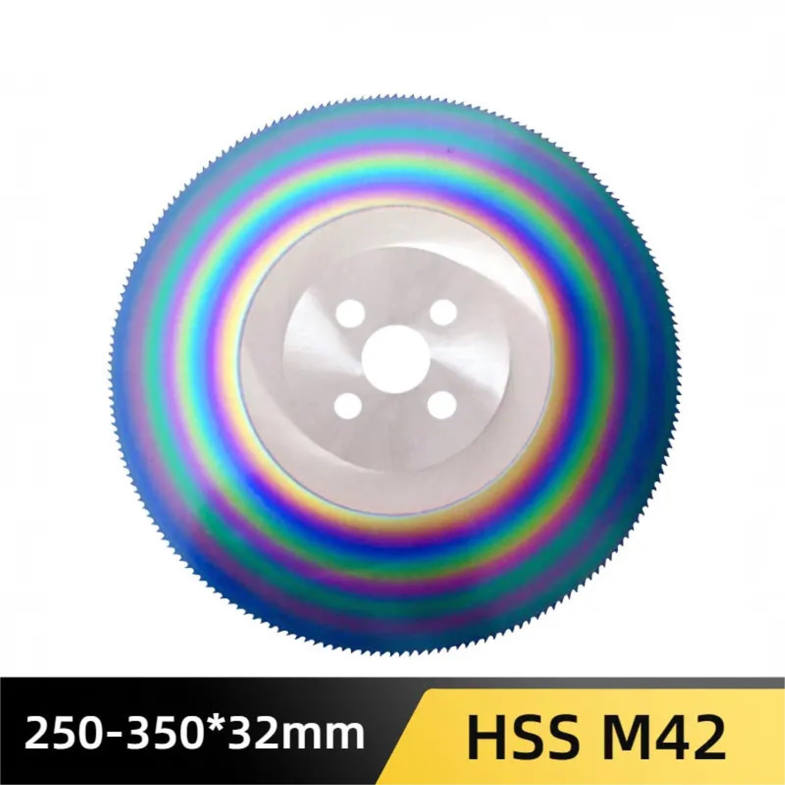 Brzeszczot do cięcia metalu 1 szt. Brzeszczot do cięcia metalu HSS M42 Kolorowo powlekany ID: 32 mm prętów rurowych ze stali nierdzewnej i innych(350MM-2.0MM)